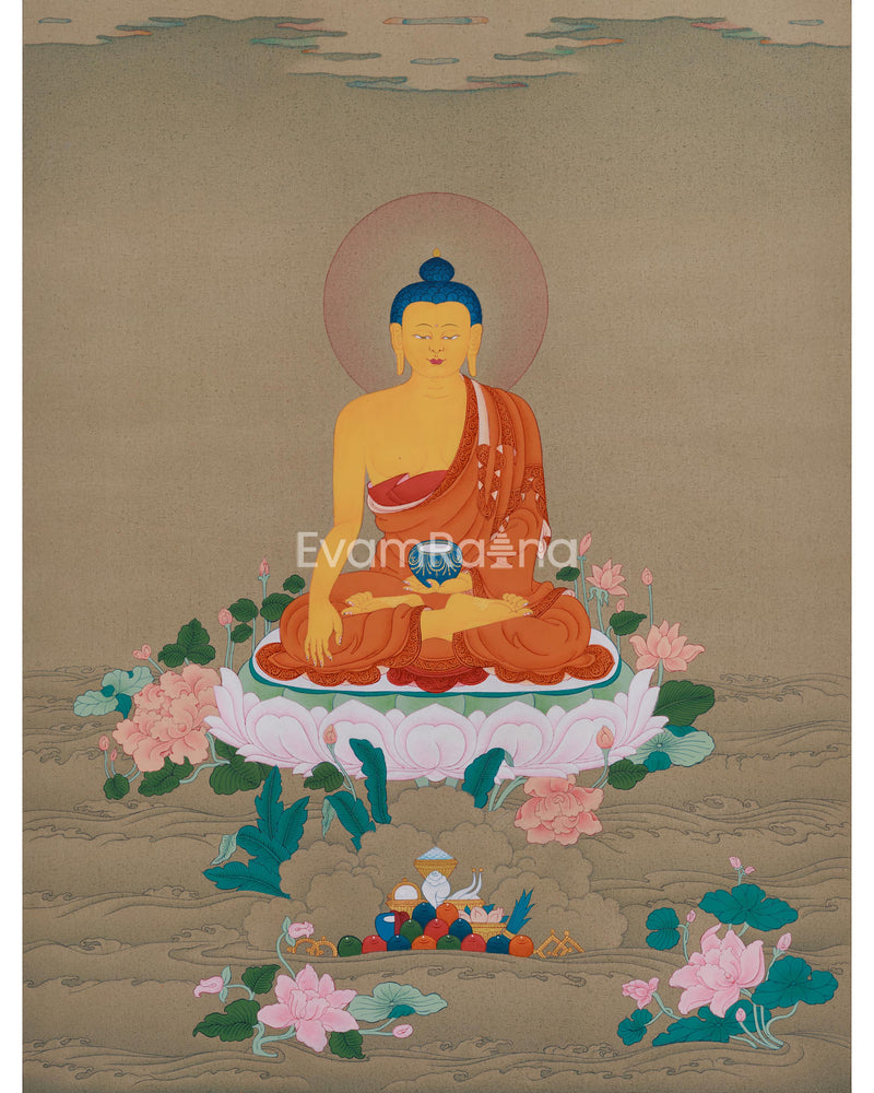 Dhyani Buddha Shakyamuni Meditation Thangka 