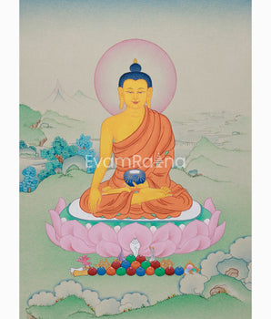 Buddha Shakyamuni Mini Thangka