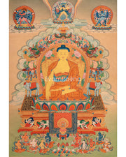 Buddha Shakyamuni Thangka Print