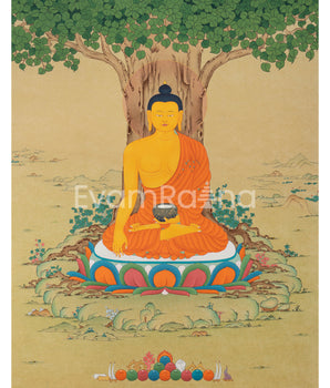 The Enlightened Shakyamuni Buddha Under The Bodhi Tree