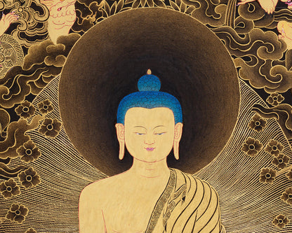 Shakyamuni Buddha and Mara Demon Thangka | A Tale of Enlightenment