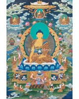 Gautam Buddha Acrylic Painting Art