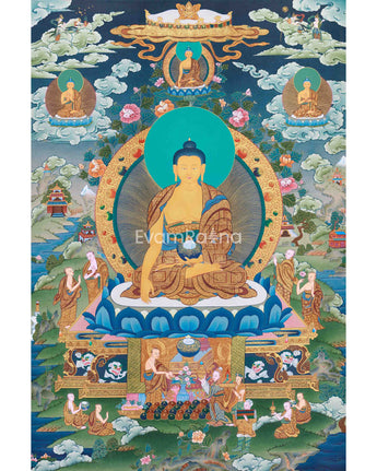 Gautam Buddha Acrylic Painting Art