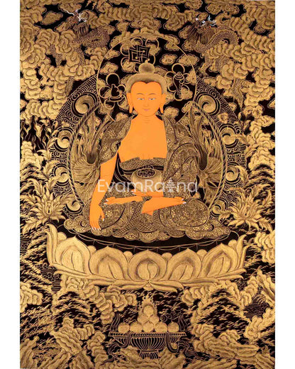 Full 24K Gold Style Shakyamuni Buddha