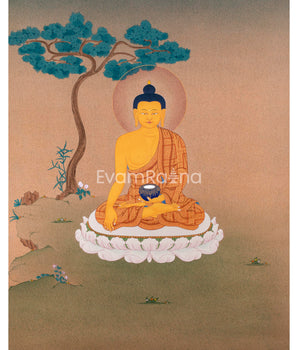 Serene Buddha Thangka