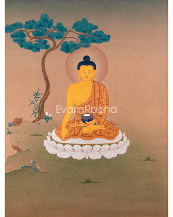 Serene Buddha Thangka