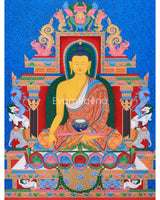 Thangka of Buddha Shakyamuni, Tibetan Art