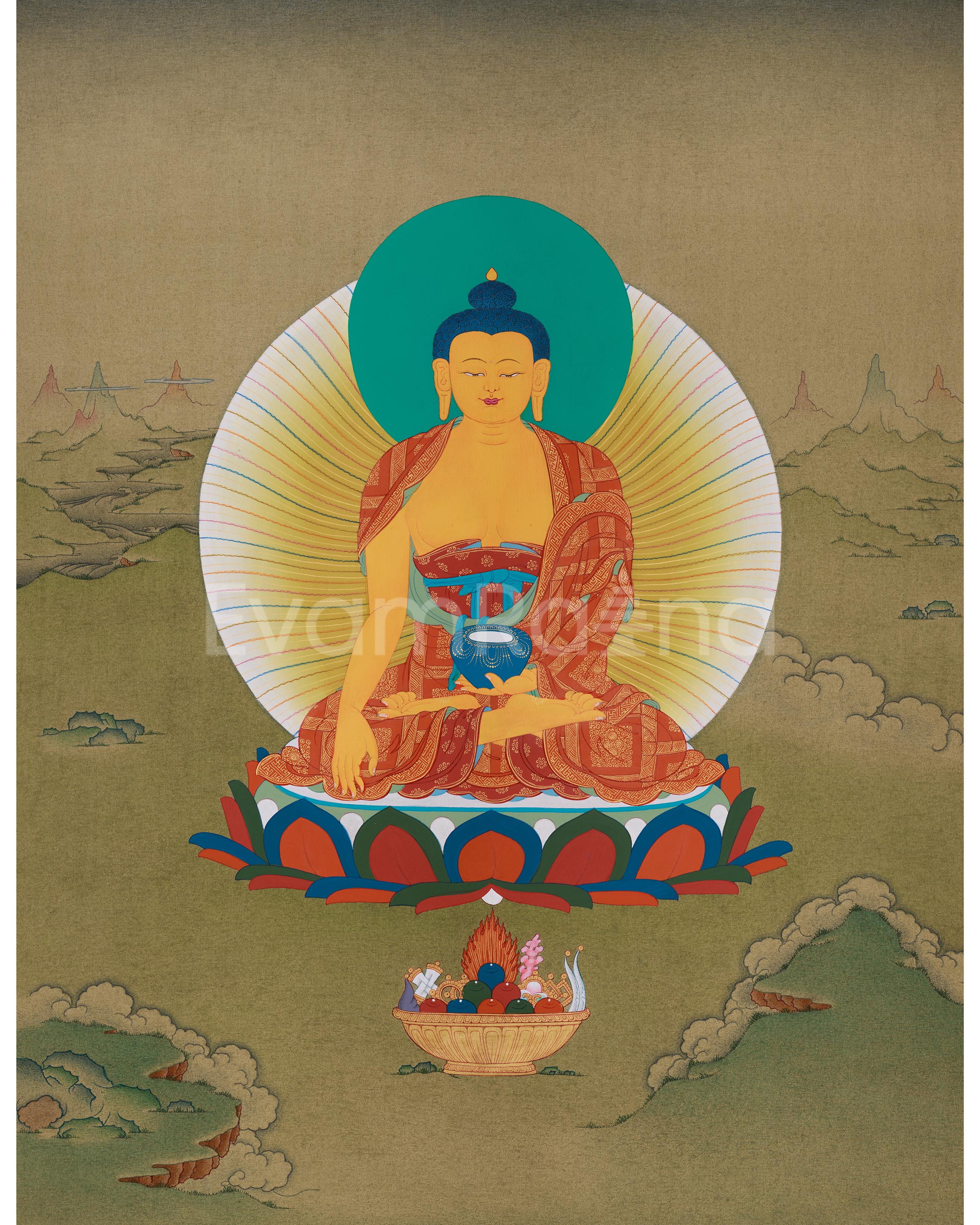 Shakyamuni Gautama Buddha Thangka 
