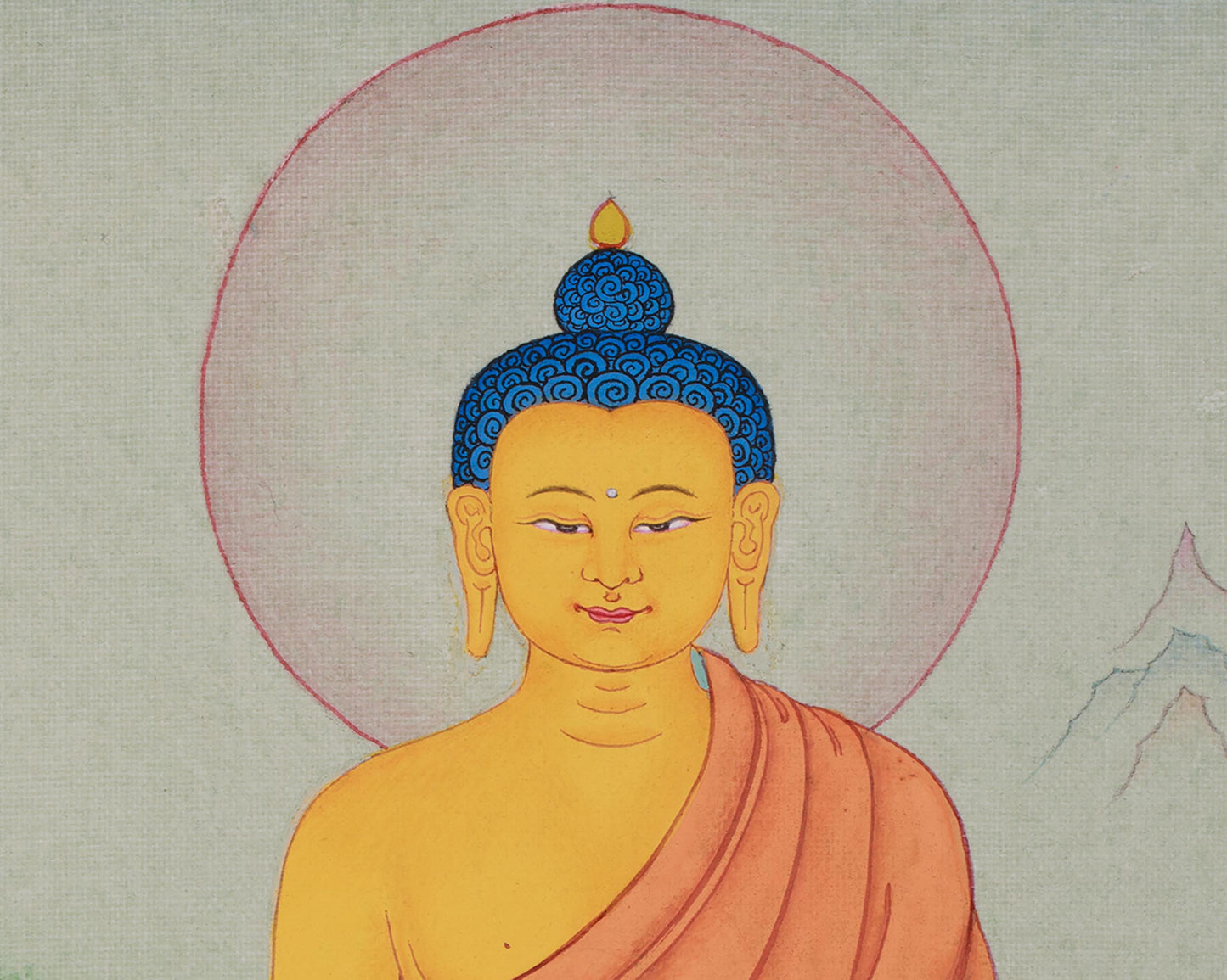 Buddhist Thangka of Shakyamuni Buddha