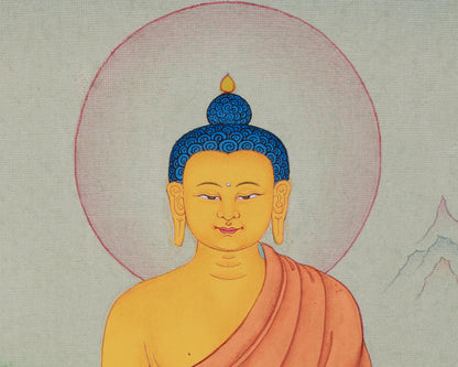 Buddhist Thangka of Shakyamuni Buddha