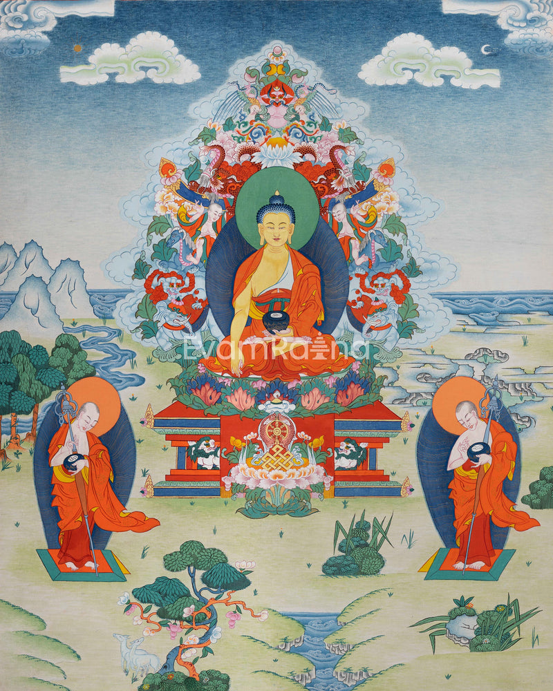 Shakyamuni Buddha Thangka Print