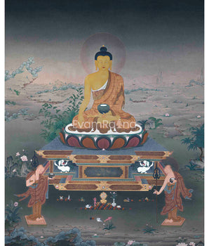 Shakyamuni Buddha Thangka Print