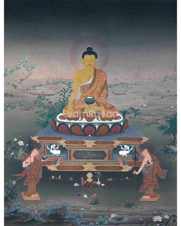 Shakyamuni Buddha Thangka Print