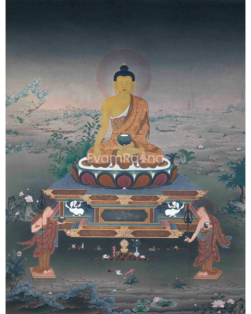 Shakyamuni Buddha Thangka Print