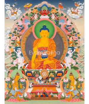 Radiant Presence of Buddha Shakyamuni in Thangka