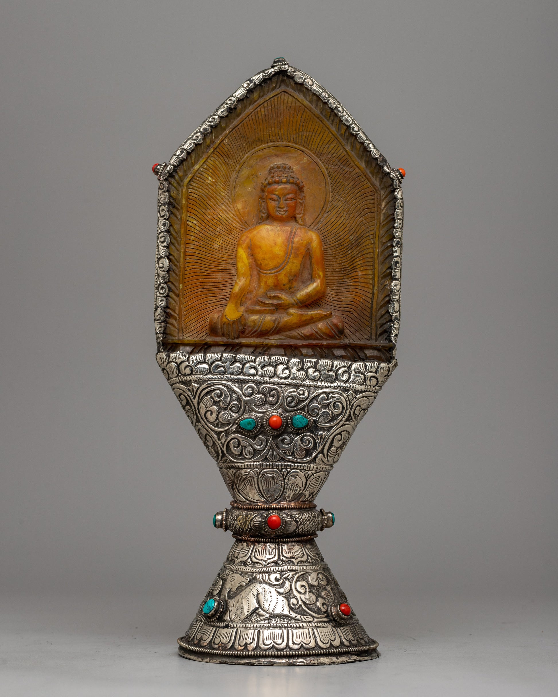 White Metal Tibetan Stamp