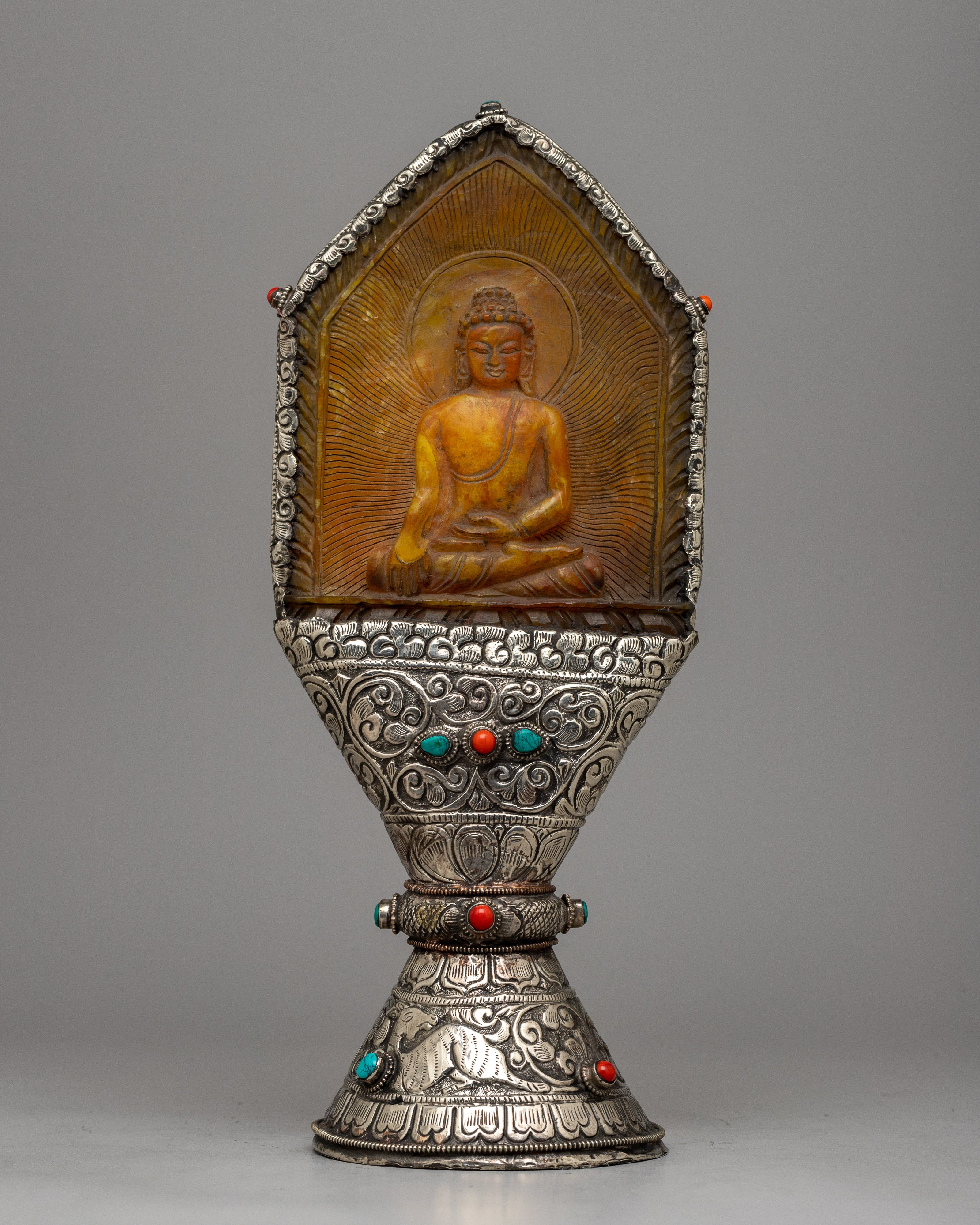 White Metal Tibetan Stamp