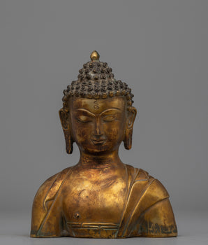 Handcrafted Buddha Head Figurine