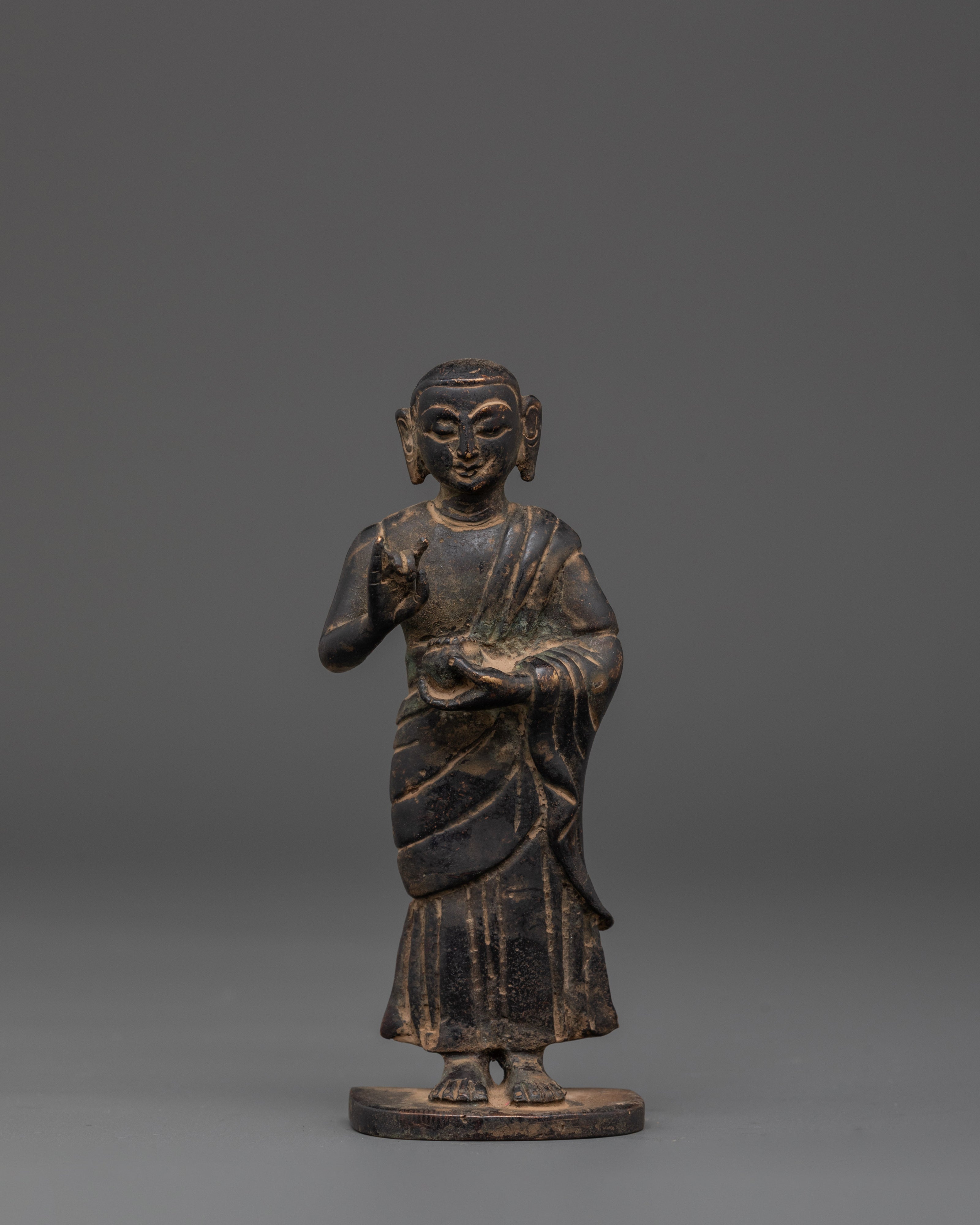 Handmade Copper Standing Buddha | Handcrafted Statue
