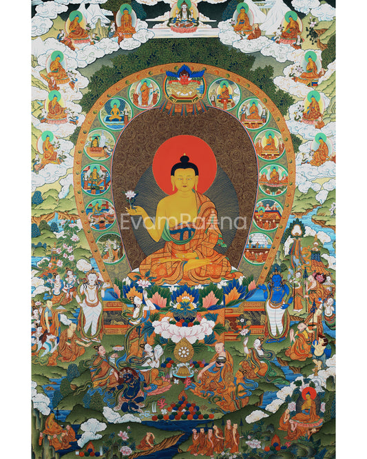 Buddha Shakyamuni Life Story Thangka