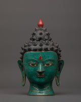 Buddha Head brass statue 