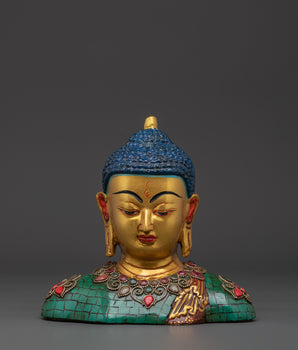 Handcrafted Buddha Head Sculpture | Buddhist Home Decor