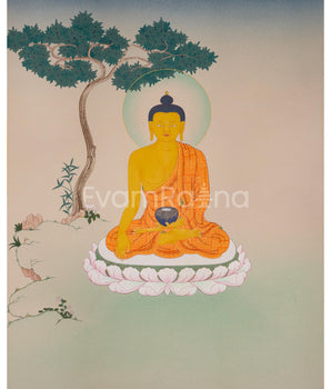 the-shakyamuni-buddha-thangka-seated-in-meditation