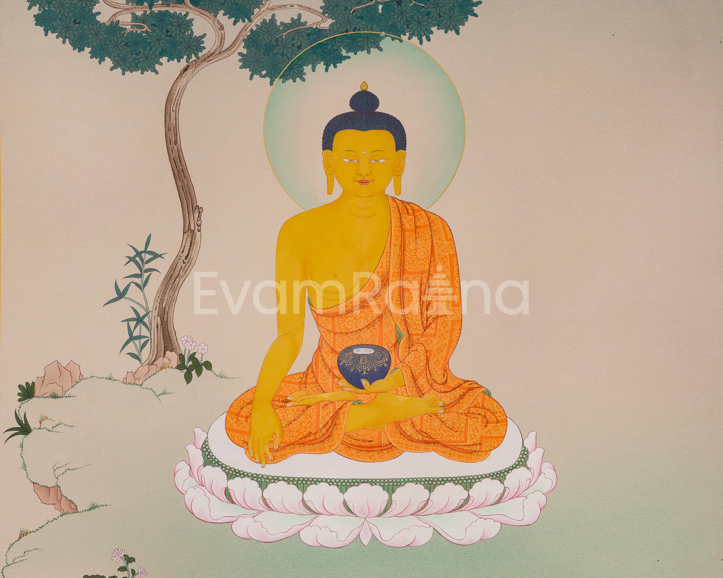 The Shakyamuni Buddha Thangka | Seated In Meditation