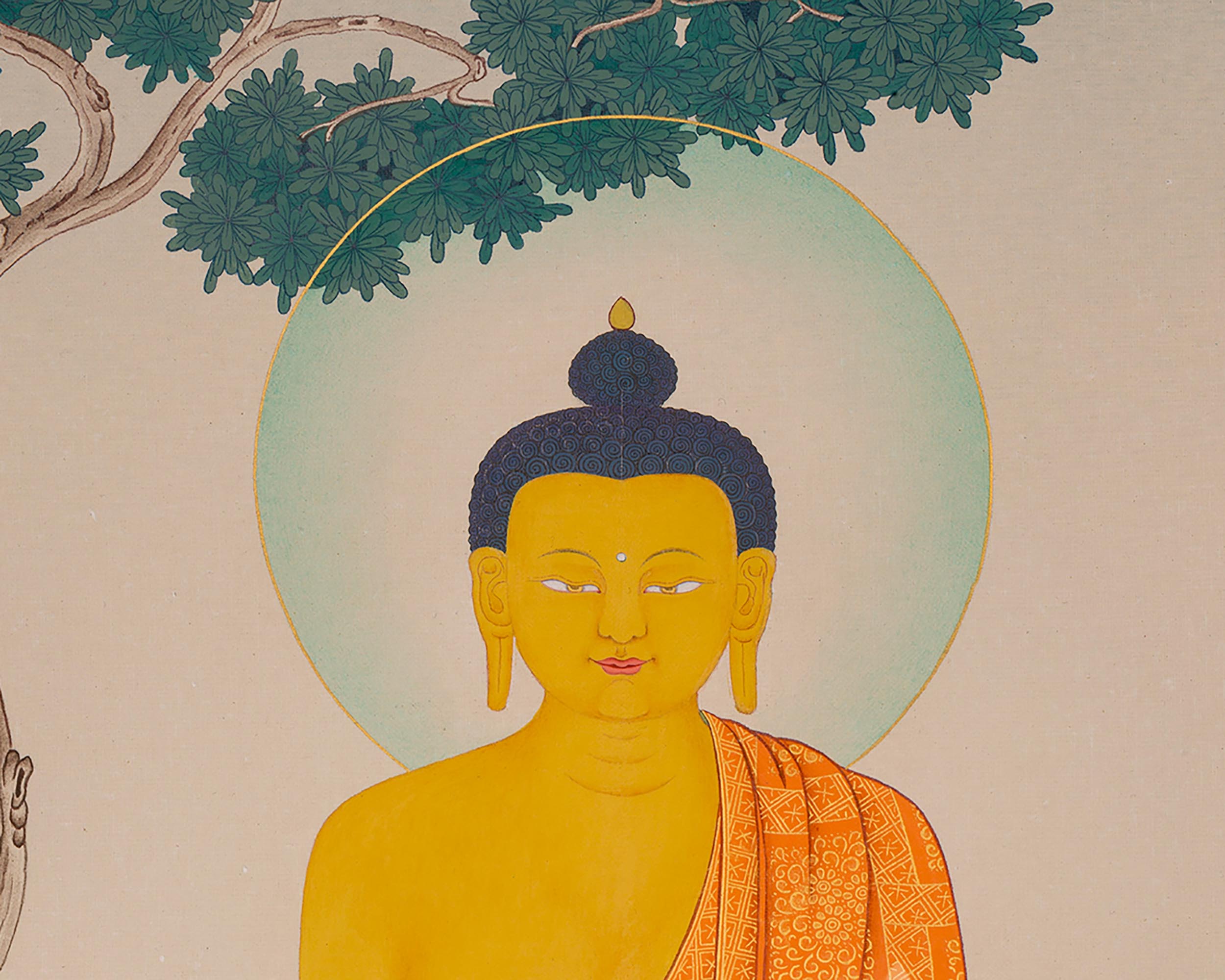 The Shakyamuni Buddha Thangka | Seated In Meditation