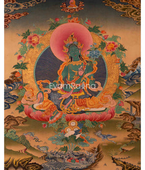 Green Tara Thangka
