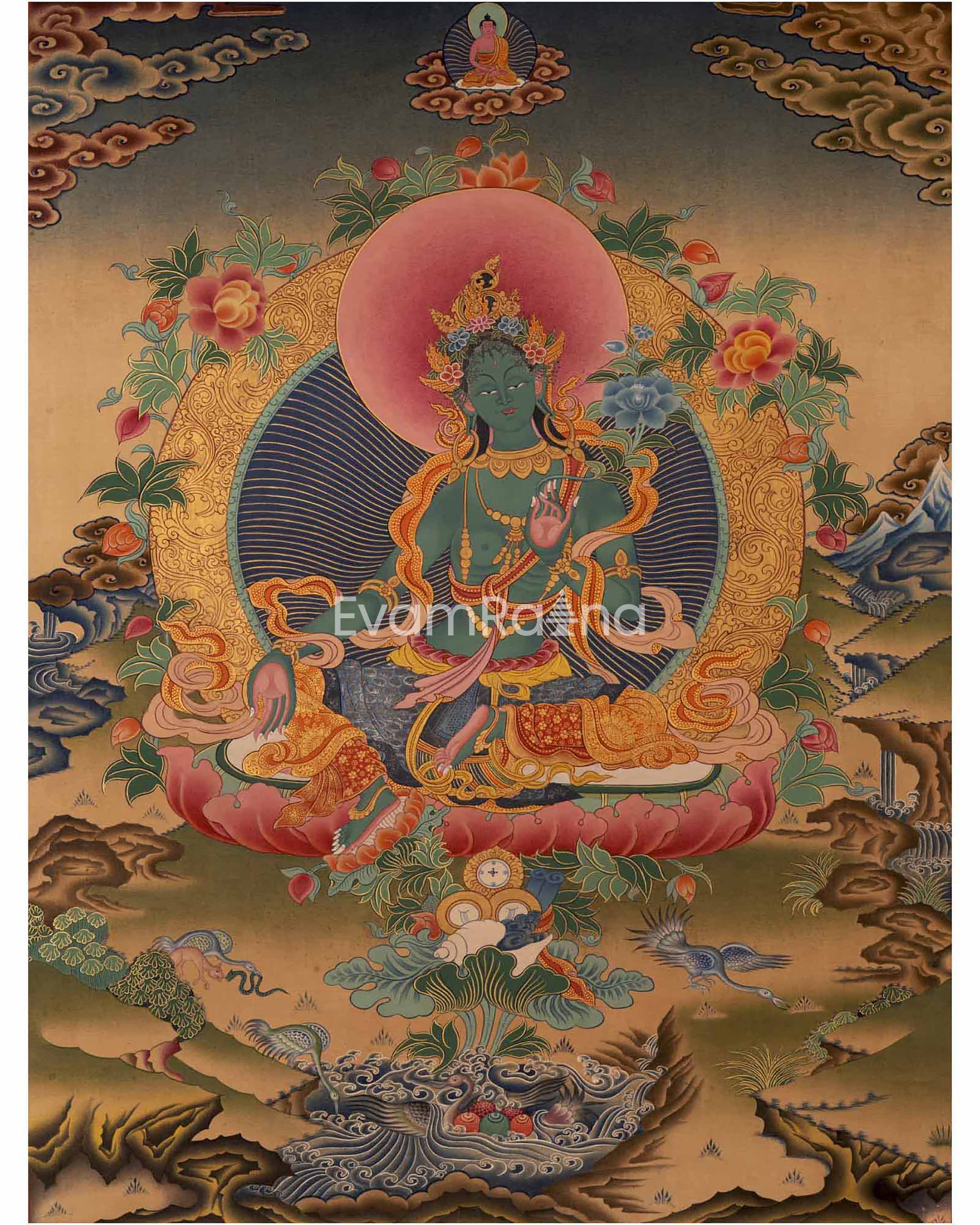 Green Tara Thangka