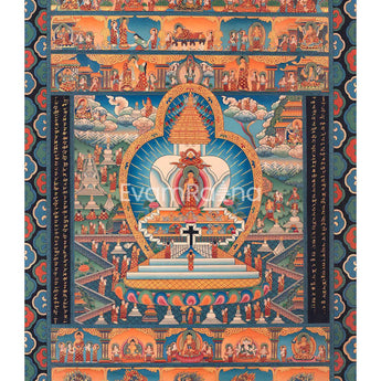 Buddhist Stupa Thangka