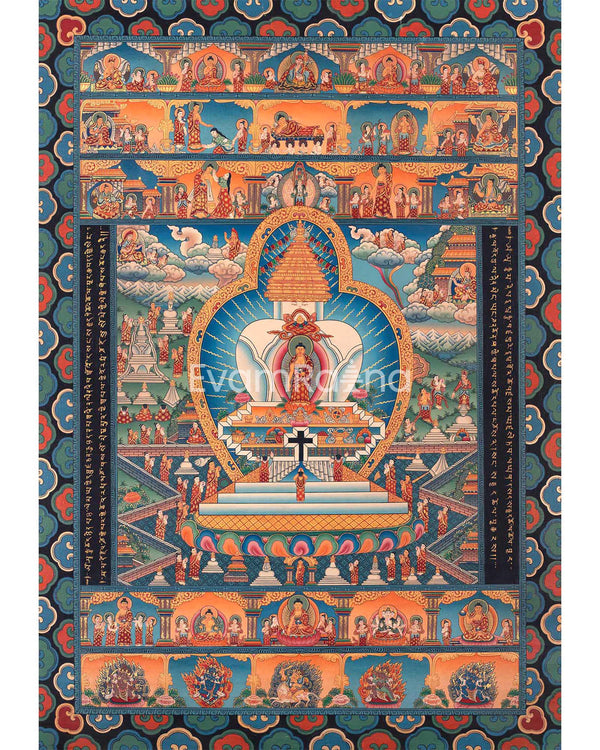 Buddhist Stupa Thangka