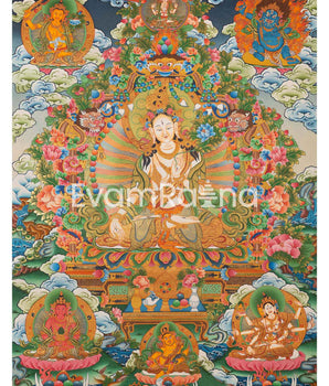 Buddhist White Tara Thangka