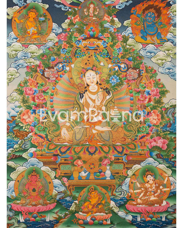 Buddhist White Tara Thangka