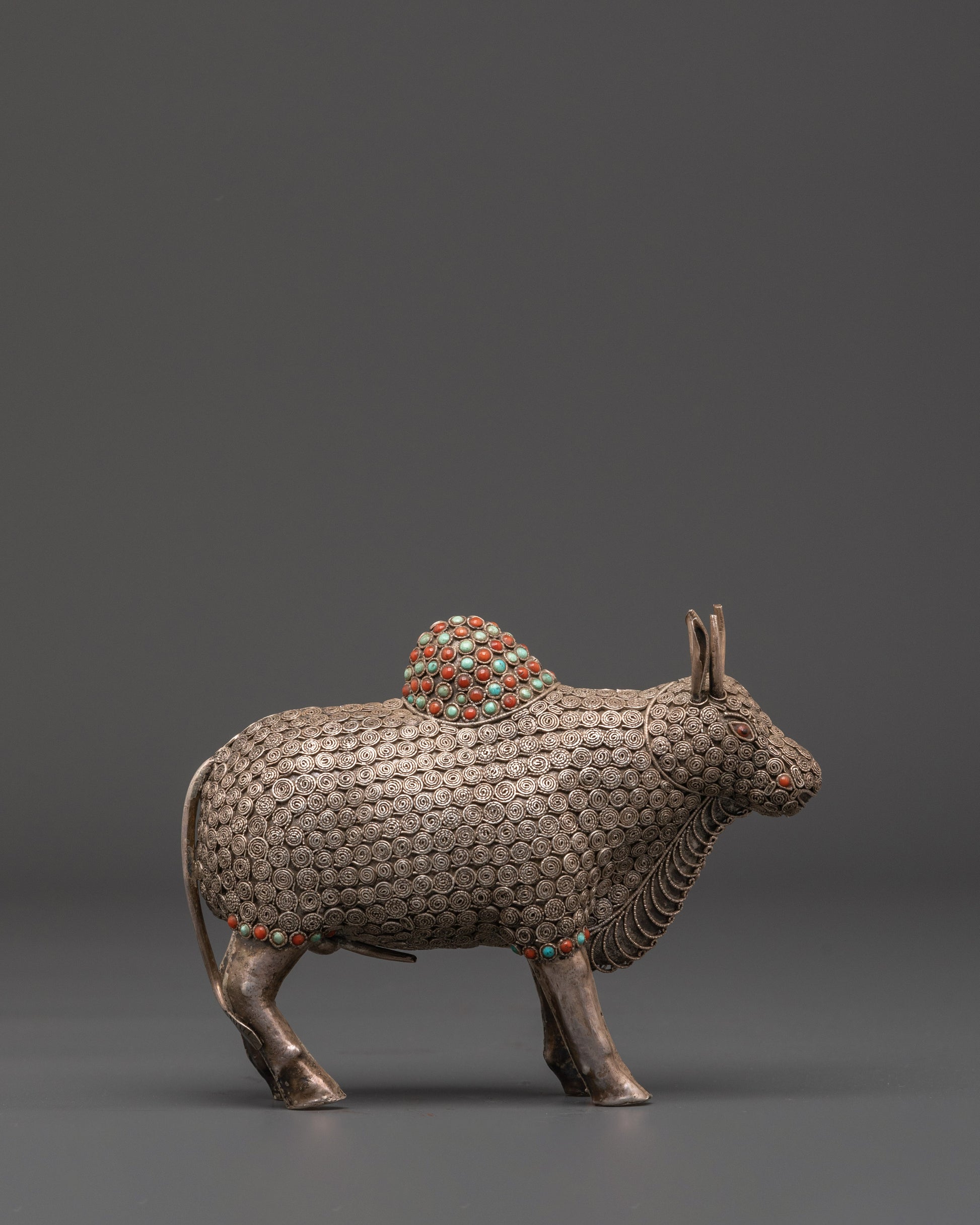 Handcrafted Bull Figurine
