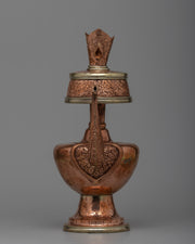 Bhumba Copper and Brass Vase | Sacred Buddhist Ritual Vase