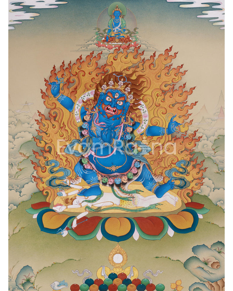 Bhutadamara Vajrapani Thangka