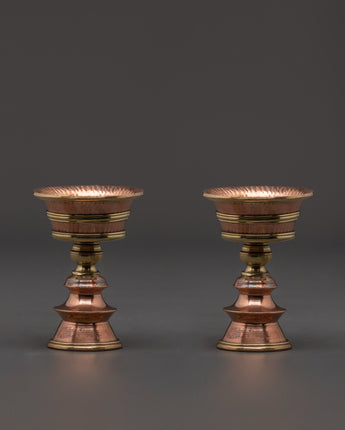 Tibetan Prayer Lamp Set
