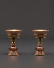 Tibetan Prayer Lamp Set