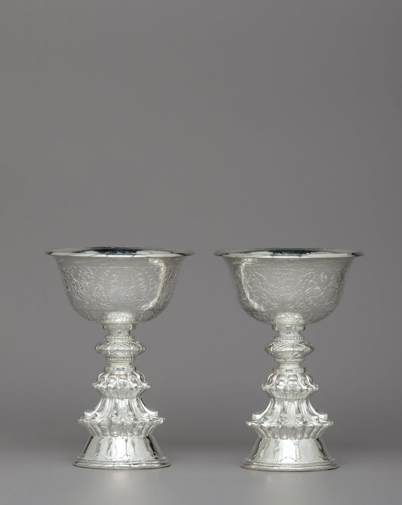 Silver Butter Lamps