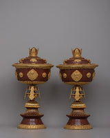 large copper lamp