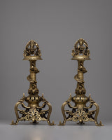Brass Panas Of Ganesh and Kartikeya