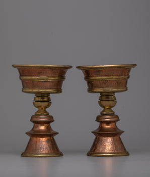 Butter Lamp Tibetan Set