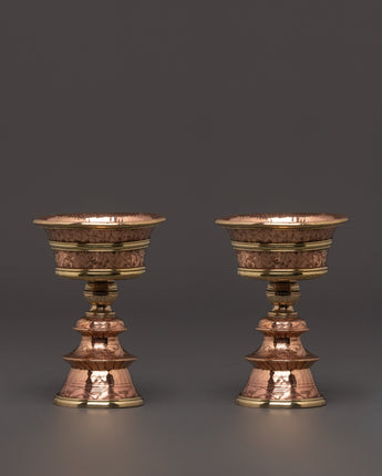 Traditional Butter Lamp set