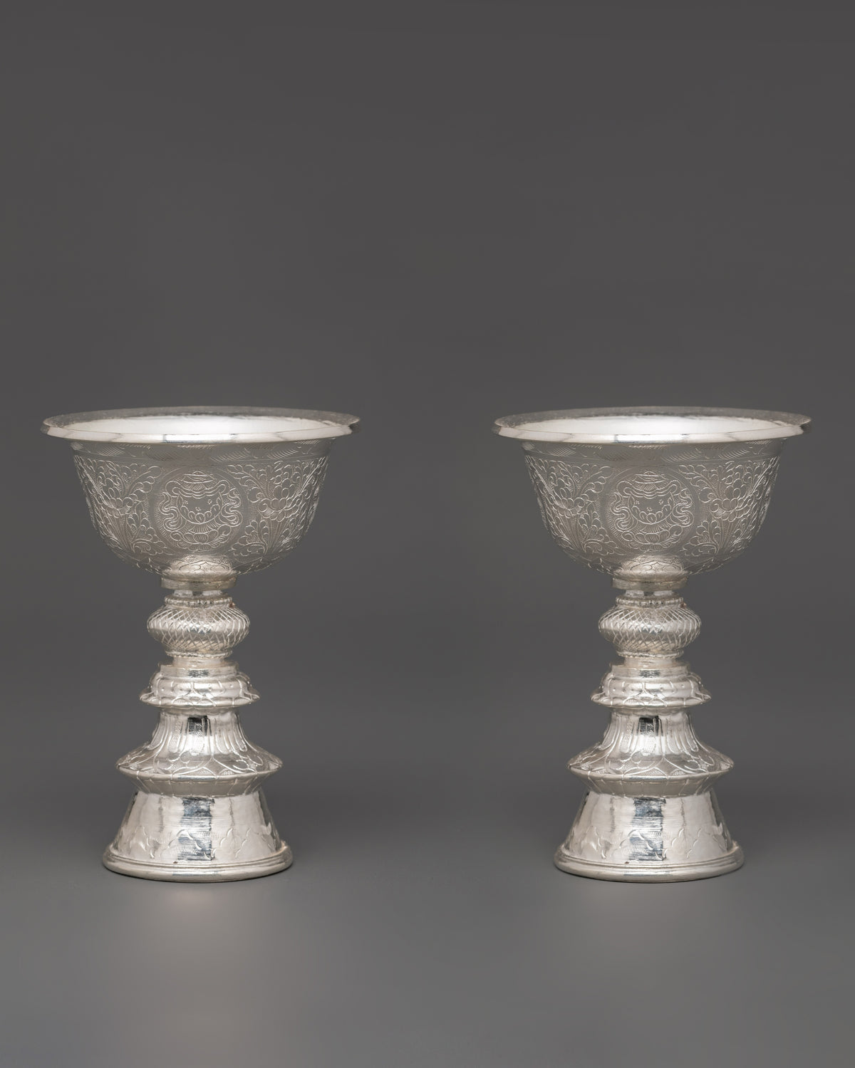 Traditional Altar Butter Lamp Set  | Buddhist Light Offering