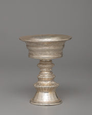 Himalayan Nepalese Pure Silver Butter Lamp