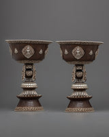 Buddhist Offering Butter Lamp Set