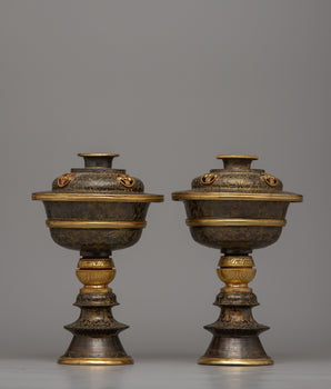 buddha butter lamps