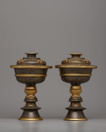 buddha butter lamps